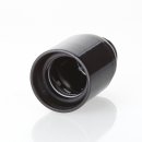 E27 Lampenfassung Kunststoff schwarz mit Glattmantel M10x1 IG 250V/4A