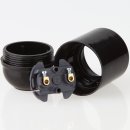 E27 Lampenfassung Kunststoff schwarz mit Glattmantel M10x1 IG 250V/4A