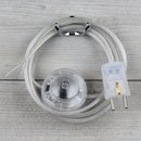 Lampen Anschlussleitung transparent 2-5m mit...