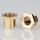 M10x1 Trompetennippel Messing 8mm lang 6-kant 12x10mm mit Profil/Verdrehschutz