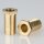 M10x1 Trompetennippel Messing 18mm lang 6-kant 12x20mm mit Profil/Verdrehschutz