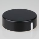 Lampen  Abzweig-Baldachin 72x22 Metall schwarz mit Zierkappe und Distanz-Aufhänger