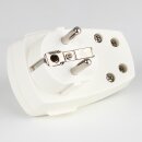 Kopp Schutzkontakt-Winkelstecker mit Schalter Weiß unbeleuchtet 16A 250VAC IP20 1704.0200.6