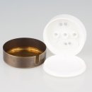 Lampen  Abzweig-Baldachin 72x22 Metall antik fume mit Zierkappe