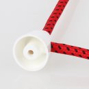 Lampen Distanz-Aufhänger Affenschaukel Kabelhalter Deckenverteilernippel 24x30mm Kunststoff weiß