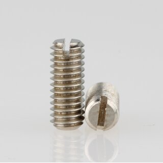 M4 Madenschraube Metall verzinkt ohne Spitze DIN 551 Länge 10mm