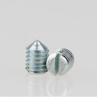 M3 Madenschraube Metall verzinkt mit Spitze DIN 553 Länge 4mm