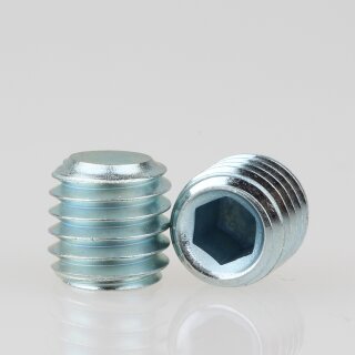 M8 Madenschraube Metall DIN 913 mit Innensechskant Länge 8mm ohne Spitze