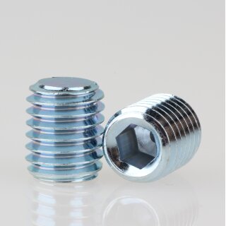 M10 Madenschraube Metall DIN 913 mit Innensechskant Länge 12mm ohne Spitze