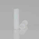 M3 Madenschraube DIN 551 Kunststoff Natur Länge 10mm