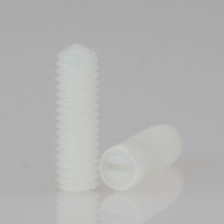 M4 Madenschraube DIN 551 Kunststoff Natur Länge 13mm