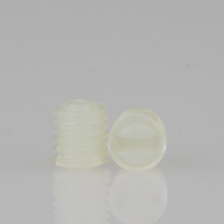 M5 Madenschraube DIN 551 Kunststoff Natur Länge 5mm (10 Stück)