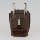 Schutzkontakt-Stecker braun 250V/16A