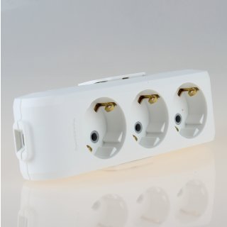 Panasonic 3-fach Tischsteckdose Steckdosenleiste weiß 250V/16A ohne Kabel Zuleitung