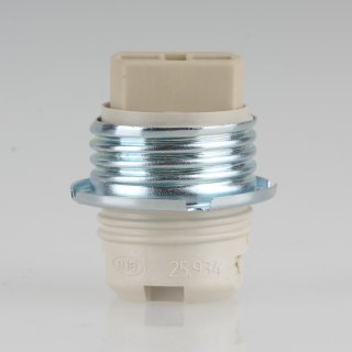 G9 Hochvolt Halogen Lampenfassung 20,8 mm Durchmesser M10 Innengewinde mit Schraubring