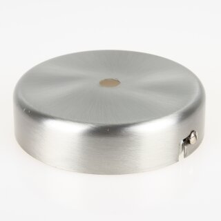 Lampen Baldachin 100x25mm Metall Edelstahloptik für 1 Lampenpendel