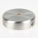 LampenBaldachin 100x25mm Metall Edelstahloptik für 1...