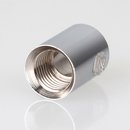 Zugentlaster Metall verchromt mit M10x1 Innengewinde