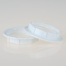 E27 2x Unterring Schraubring Kunststoff weiss 55x10mm...