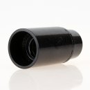 E14 Fassung Bakelit schwarz mit Glattmantel M10x1 IG