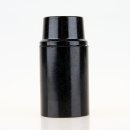 E14 Lampenfassung Bakelit-Optik schwarz mit Glattmantel...