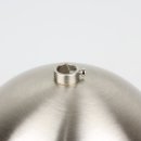 Lampen Baldachin 120x62mm Metall edelstahloptik Kugelform mit 10mm Stellring