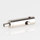 Seilstopper 9x28mm seitlicher Ausgang für Y-Aufhängung Messing vernickelt