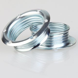 E14 Schraubring Metall verchromt 40x12,5mm für Lampenfassung