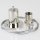 Lampen Stahlseilaufhängung Stahlseil Seilstopper Set 1m Stahlseil 1x Seilstopper zylindrisch, 1x Deckenhalter