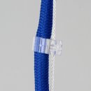 Kabelclip Kabelhalter Seilhalter-Clip mit Madenschraube für Stahlseile Lampen-Kabel 5.0-6.5mm + Drahtseil 1.0-2.0mm Kunststoff transparent