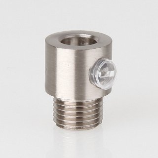 M10x1 AG Zugentlaster Zugentlastung 13x17mm für Kabel Metall Edelstahloptik