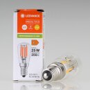 LEDVANCE LED-Leuchtmittel 2,8W (=25W) Birnen-Form klar...