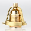 Lampenschirm Lampen Glashalter 62x57mm aus Messingblech roh für alle E14 und E27 Fassungen geeignet