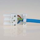 Schnellmontage Steckverbinder für Leuchtenverdrahtung Steckerteil 230V/16A weiß