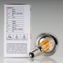 LEDVANCE LEDLeuchtmittel Kopfspiegellampe silber 4W=(31W) 240V Tropfen-Form klar 2700K warmweiß 350 Lumen