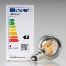 LEDVANCE LEDLeuchtmittel Kopfspiegellampe silber 4W=(31W) 240V Tropfen-Form klar 2700K warmweiß 350 Lumen