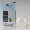 Sigor LED Filament Leuchtmittel 230V/12W=(100W) AGL-Form matt E27 Sockel warmweiß dimmbar