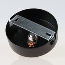 Lampen-Baldachin 80x25 Metall schwarz mit Ringnippel 22mm...