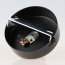 1-Loch Lampen-Baldachin 80x25 Metall schwarz mit...