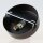 1-Loch Lampen-Baldachin 80x25 Metall schwarz mit Ringnippel 30mm für Kettenaufhängung