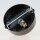 1-Loch Lampen-Baldachin 80x25 Metall schwarz mit Zahn-Ringnippel 42mm für Kettenaufhängung