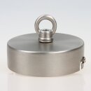 1-Loch Lampen-Baldachin 80x25 Metall Edelstahloptik mit...