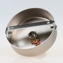 1-Loch Lampen-Baldachin 80x25 Metall Edelstahloptik mit...