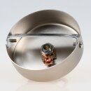 1-Loch Lampen-Baldachin 80x25 Metall edelstahloptik mit...