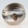 1-Loch Lampen-Baldachin 80x25 Metall edelstahloptik mit Zahn-Ringnippel 42mm für Kettenaufhängung