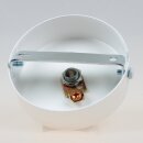 1-Loch Lampen-Baldachin 80x25 Metall weiß mit...