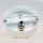 2-Loch Lampen-Baldachin 80x25 Metall weiß mit Ringnippel 22mm für Kettenaufhängung