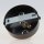 3-Loch Lampen-Baldachin 100x25 Metall schwarz mit Ringnippel 22mm für Kettenaufhängung