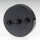 3-Loch Lampen-Baldachin 100x25 Metall schwarz mit Ringnippel 22mm für Kettenaufhängung