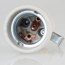 E27 Porzellanfassung mit Metallwinkel 250V/4A